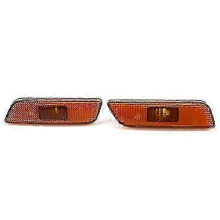 2Pcs Side Marker Light Cover for Volvo S80 1999-2006 - ABS Front Turn Signal Indicator Housing 9188263