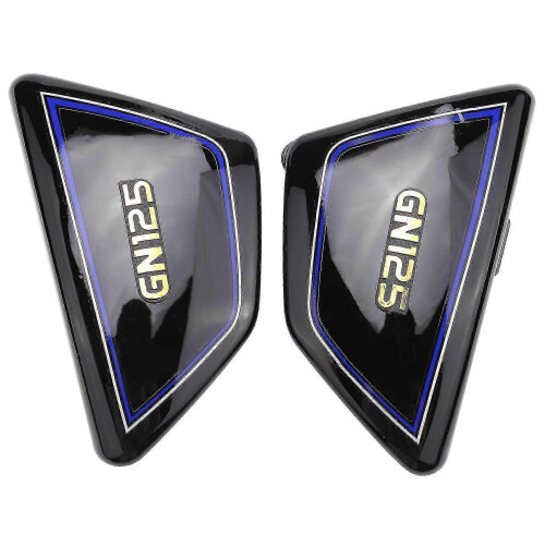 Side cover compatible with Suzuki GN125 - Black motorcycle battery frame panel