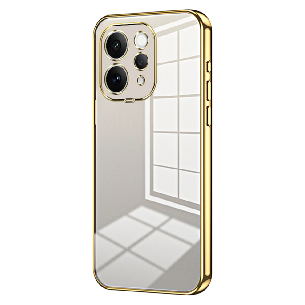 (Gold) For Vivo S50 5G Case Electroplating Frame Soft Tpu Phone Cover Gold 6914298941706