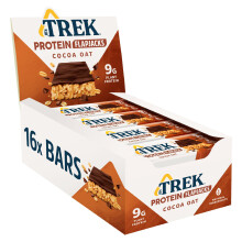 Trek High Protein Flapjack Cocoa Oat, 50 g - Gluten Free Bars –