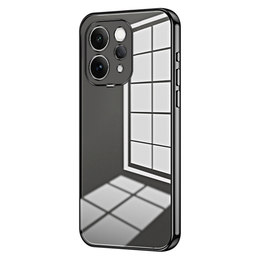 (Black) For Vivo S50 5G Case Electroplating Frame Soft Tpu Phone Cover Black 6914299129097