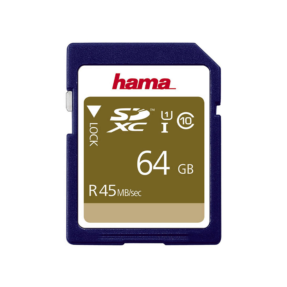 Hama 64Gb Sdxc Memory Card Class 10 Uhs-I