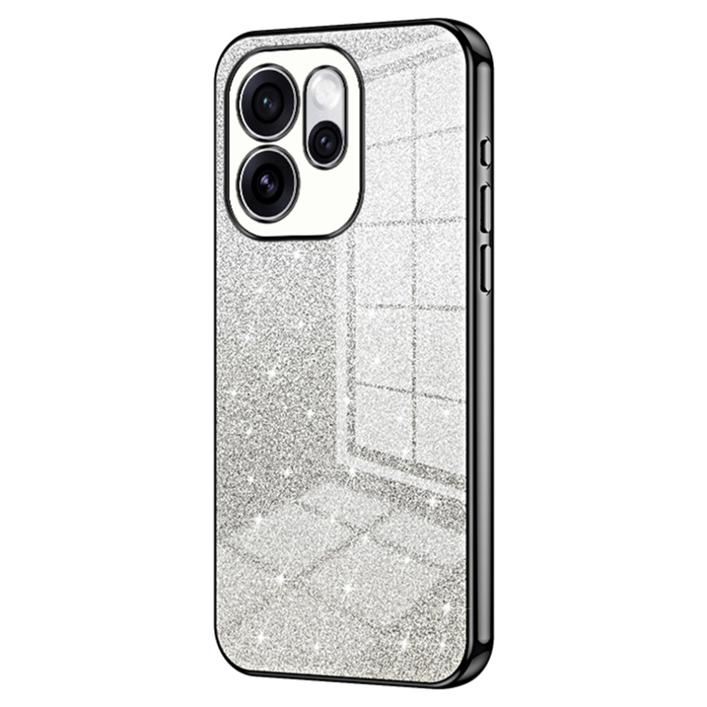(Black) Phone Case For Oppo Reno15 Pro 5G (Global) / Reno15 5G (China) Electroplating Gradient Glitter Tpu Phone Cover Black 6914290888283