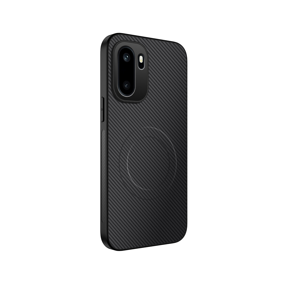 (Black) Wanlonfeng For Oneplus Ace 6T 5G / Oneplus 15R 5G / Oneplus Ace 6 5G Magnetic Case Tq Series Carbon Fiber Texture Pc Tp Black 6914293096111