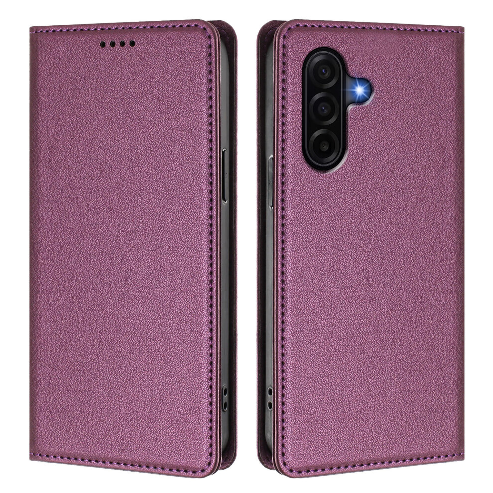 (Purple) For Samsung Galaxy A57 5G Leather Wallet Case Magnetic Closure Rfid Blocking Phone Cover Purple 6914293583994