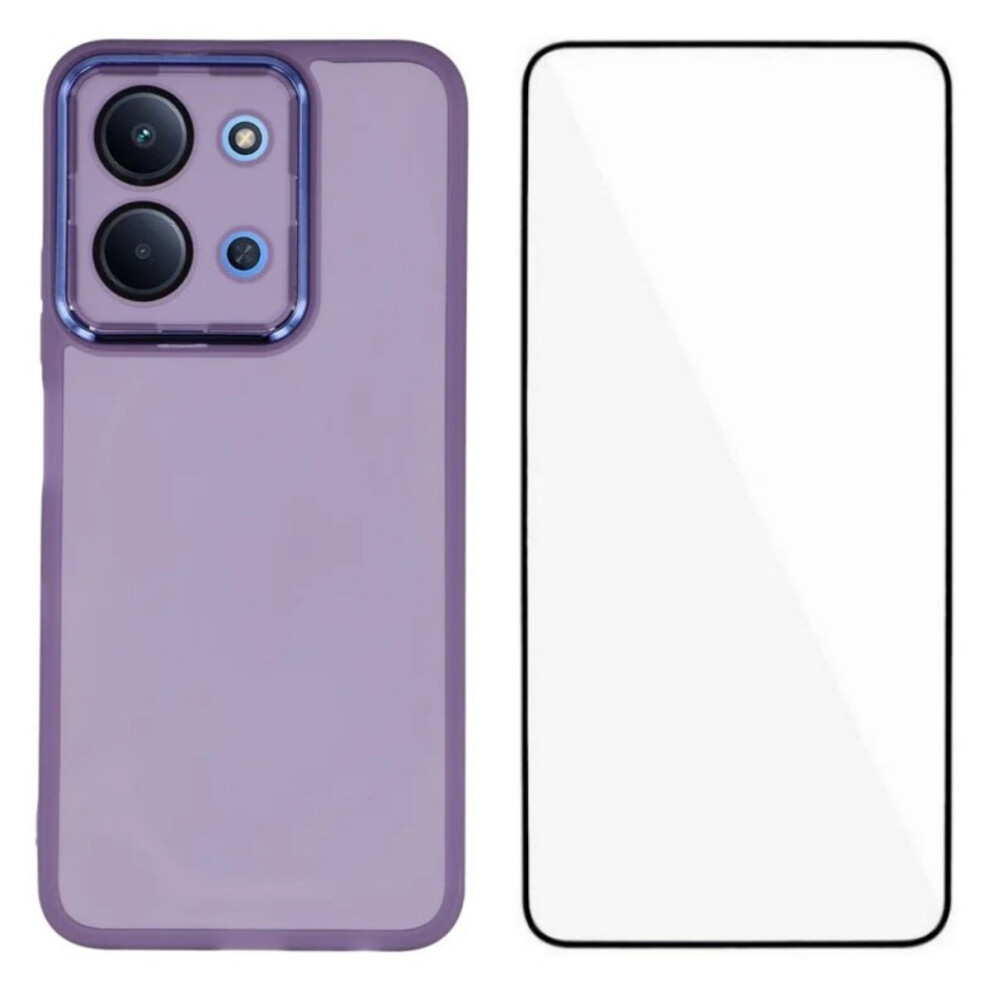 (Purple) Wanlonfeng For Xiaomi Poco C85 4G (171Mm) / Xiaomi Redmi 15C 4G (Global) (171Mm) Tpu Case Dksm Series Electroplated Fra Purple 6914294213333