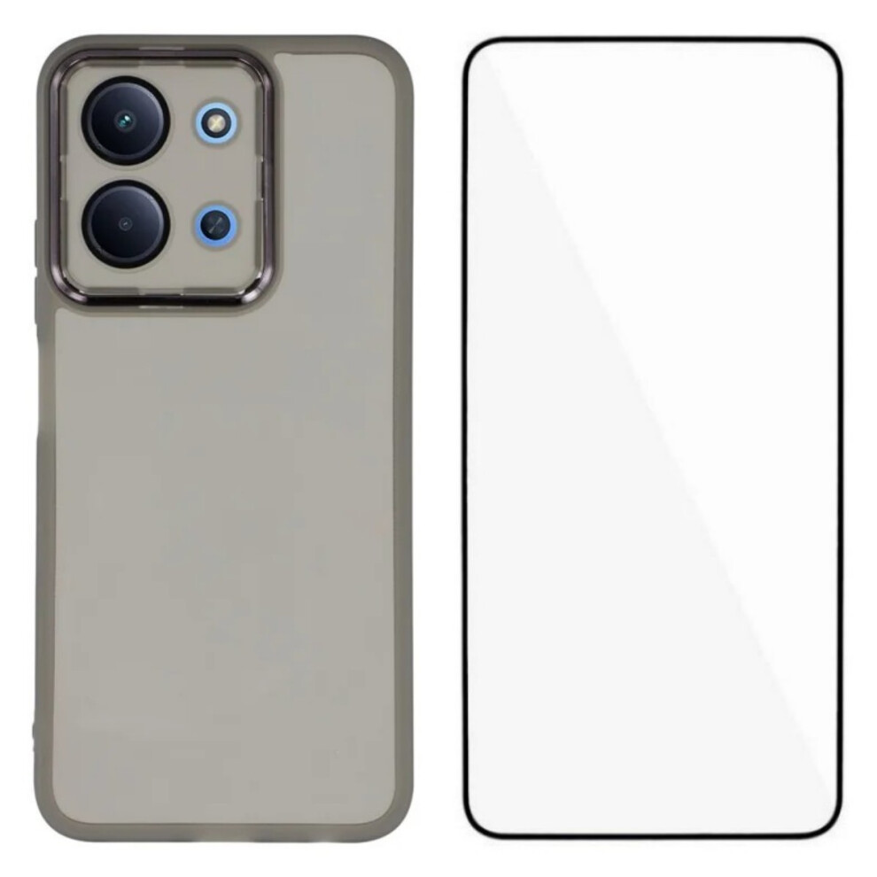 (Black) Wanlonfeng For Xiaomi Poco C85 4G (171Mm) / Xiaomi Redmi 15C 4G (Global) (171Mm) Tpu Case Dksm Series Electroplated Fra Black 6914292577130
