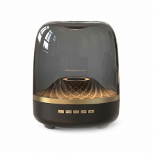 Altoparlante Bluetooth wireless con subwoofer, design in vetro colorato, sistema audio domestico ad alto volume per comp