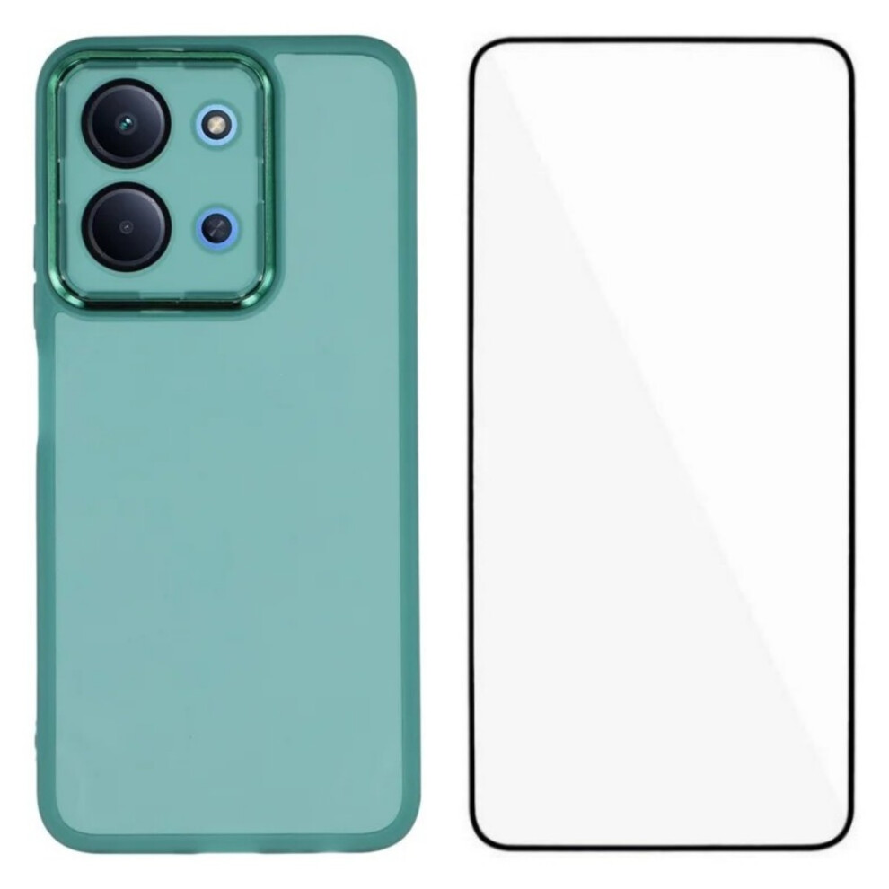 (Army ) Wanlonfeng For Xiaomi Poco C85 4G (171Mm) / Xiaomi Redmi 15C 4G (Global) (171Mm) Tpu Case Dksm Series Electroplated Fra Green 6914298117033