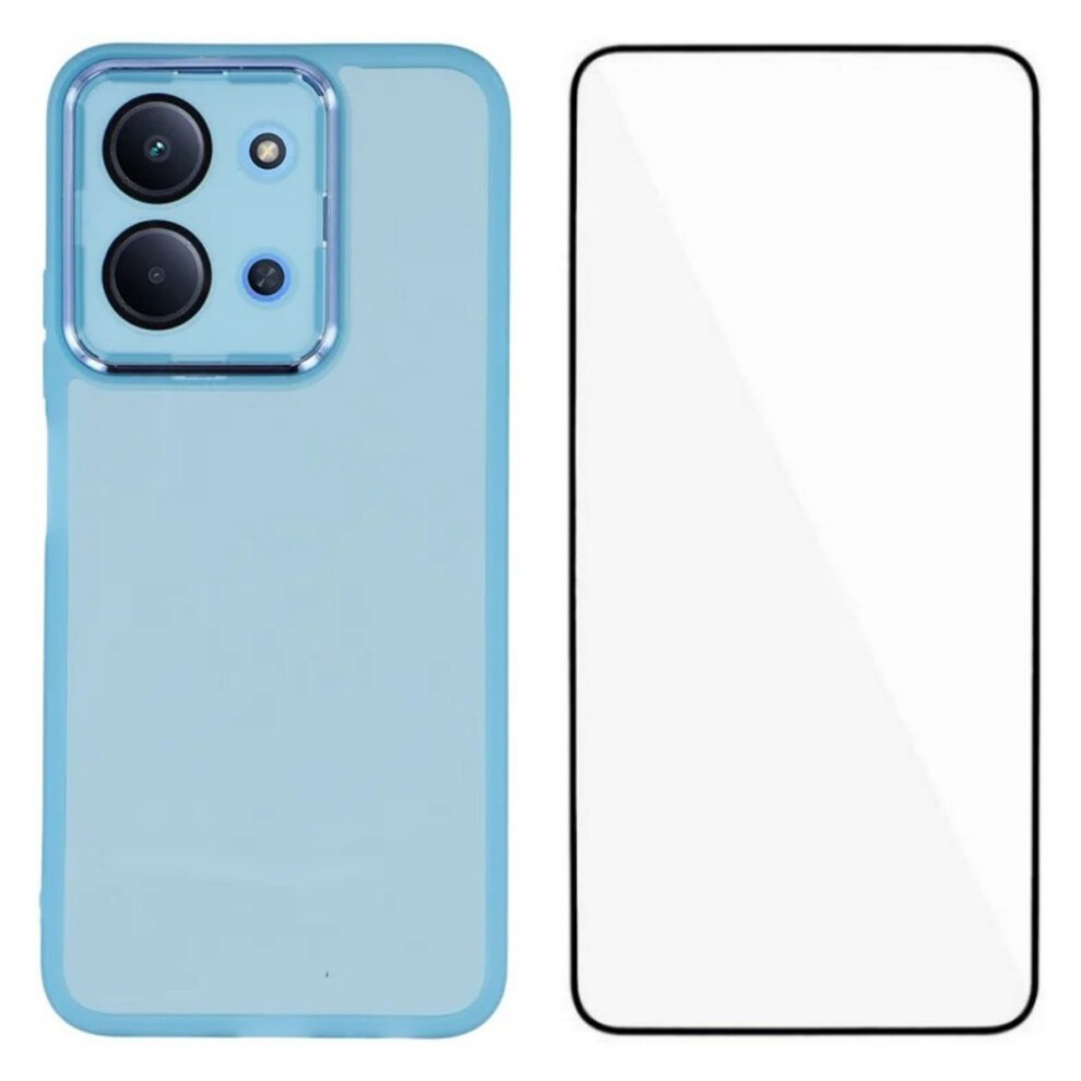 (Blue) Wanlonfeng For Xiaomi Poco C85 4G (171Mm) / Xiaomi Redmi 15C 4G (Global) (171Mm) Tpu Case Dksm Series Electroplated Fra Blue 6914299753230