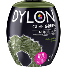 DYLON Washing Machine Fabric Dye Pod for Clothes & Soft Furnishings, 350g – Olive Green