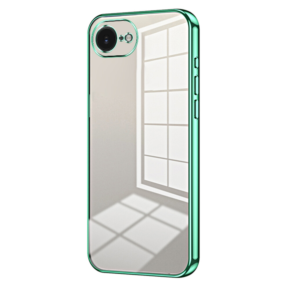 (Green) For Iphone 17E / 16E Case Electroplating Frame Soft Tpu Phone Cover Green 6914296272178