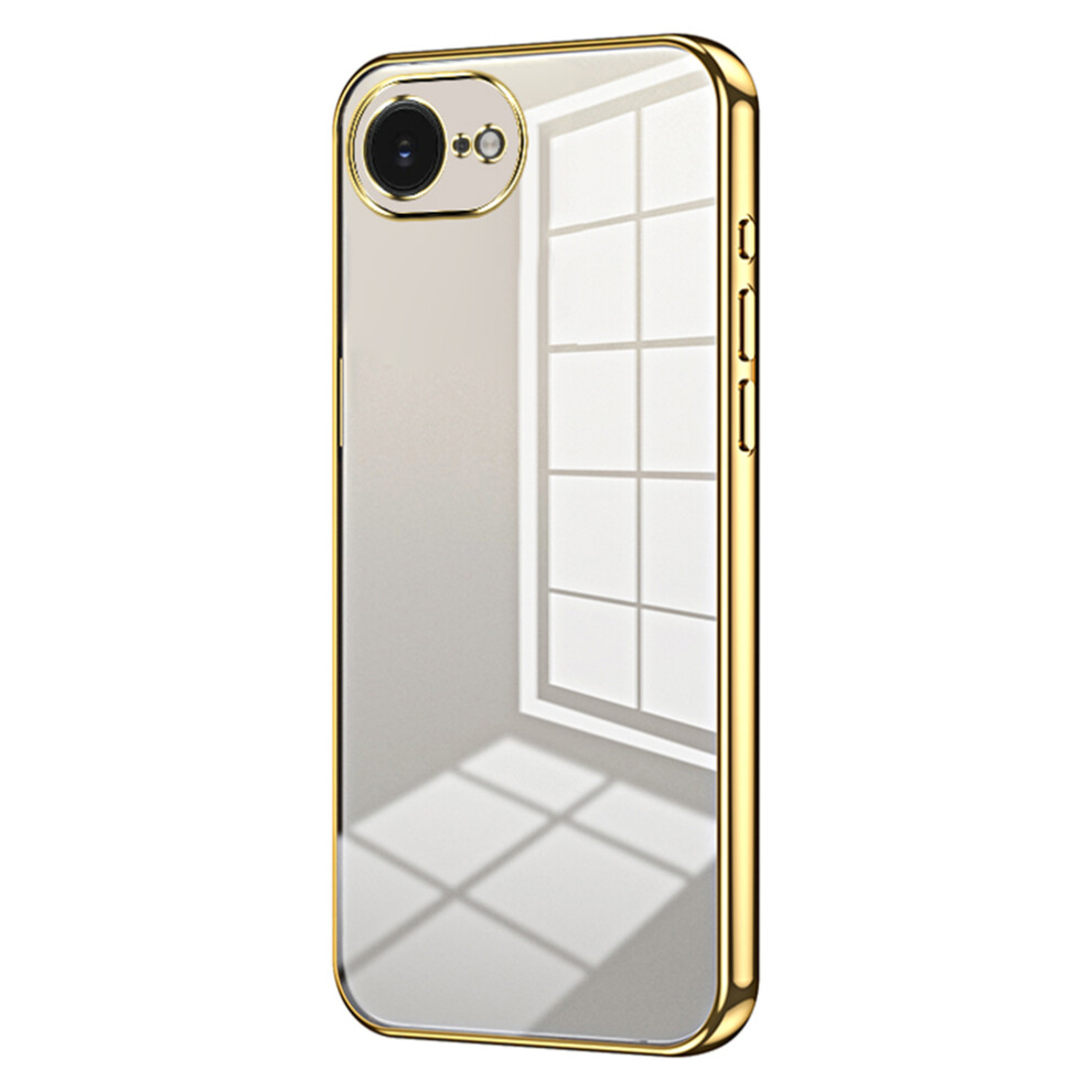(Gold) For Iphone 17E / 16E Case Electroplating Frame Soft Tpu Phone Cover Gold 6914290515271