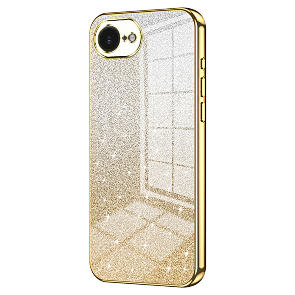 (Gold) For Iphone 17E / 16E Case Electroplating Gradient Glitter Tpu Phone Cover Gold 6914294901308