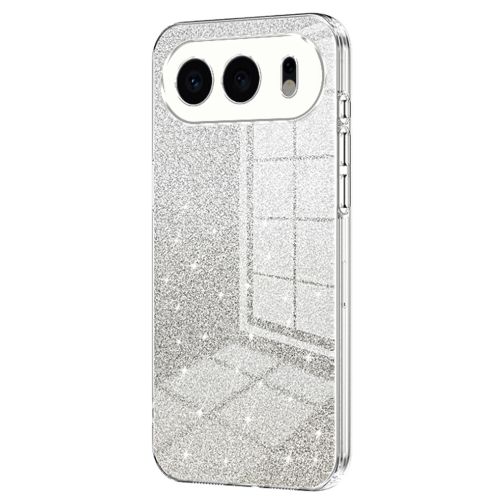 (Transparent) For Honor 500 5G Case Electroplating Gradient Glitter Tpu Phone Cover 6914297525471