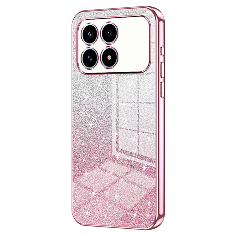 (Pink) Phone Case For Xiaomi Poco F8 Pro / Redmi K90 5G Electroplating Gradient Glitter Tpu Phone Cover Pink 6914291830502