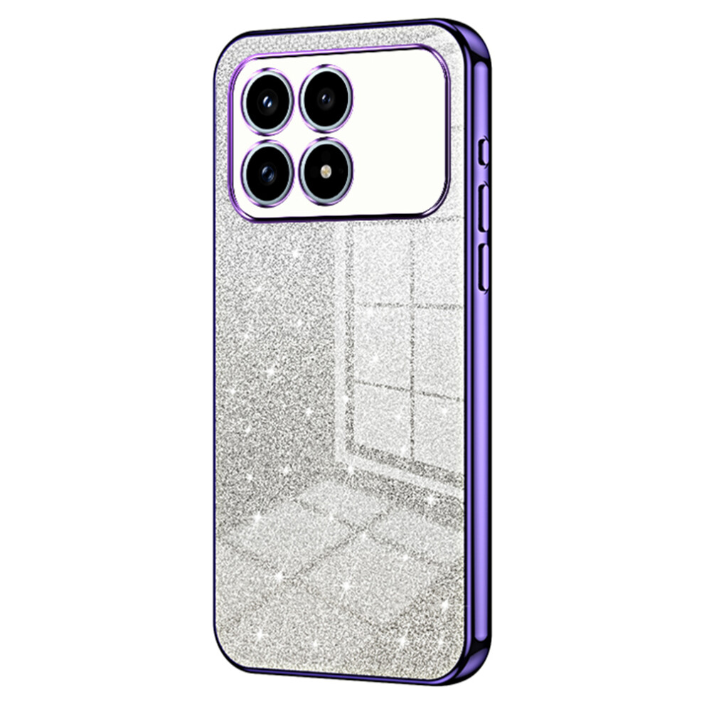 (Purple) Phone Case For Xiaomi Poco F8 Pro / Redmi K90 5G Electroplating Gradient Glitter Tpu Phone Cover Purple 6914292713576