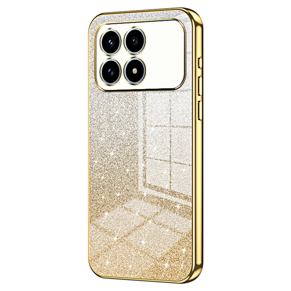 (Gold) Phone Case For Xiaomi Poco F8 Pro / Redmi K90 5G Electroplating Gradient Glitter Tpu Phone Cover Gold 6914291181055
