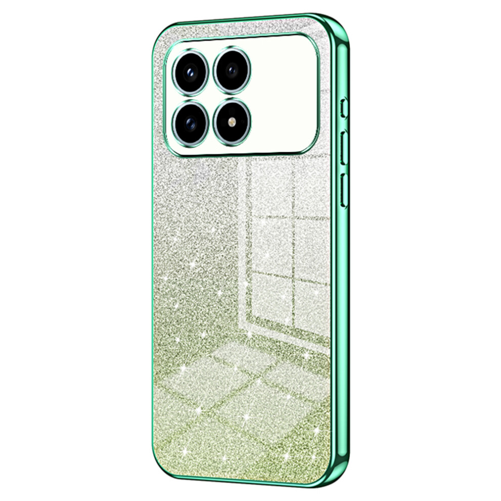 (Green) Phone Case For Xiaomi Poco F8 Pro / Redmi K90 5G Electroplating Gradient Glitter Tpu Phone Cover Green 6914290175864