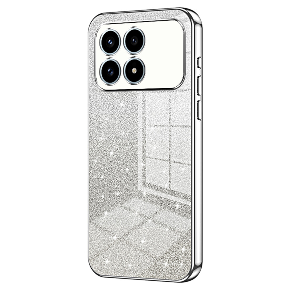(Silver) Phone Case For Xiaomi Poco F8 Pro / Redmi K90 5G Electroplating Gradient Glitter Tpu Phone Cover Silver 6914297351971