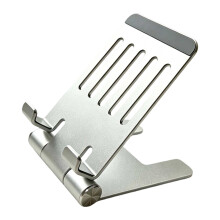 Telefonständer aus Aluminiumlegierung, faltbar, mehrere-Silber