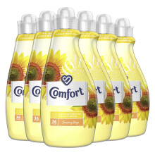 Comfort Sunshiny Days all-day odour defence Fabric Conditioner for pack of 6 (216 washes in total)