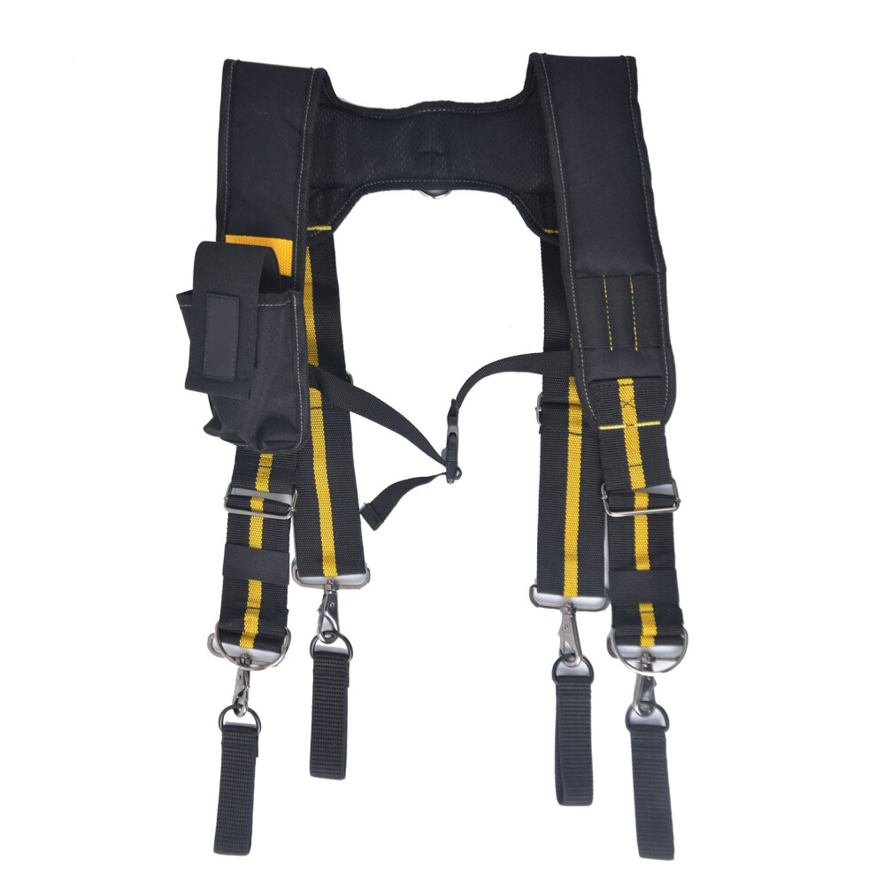 Adjustable Padded Suspenders for Work Belt