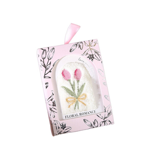 Serviette d'invité de mariage en coton avec broderie de-MARAIS