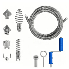 Kit de serpents de nettoyage de vidange professionnel de 5M de