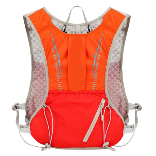 Sac à dos d'hydratation étanche pour course à pied, sac-Orange