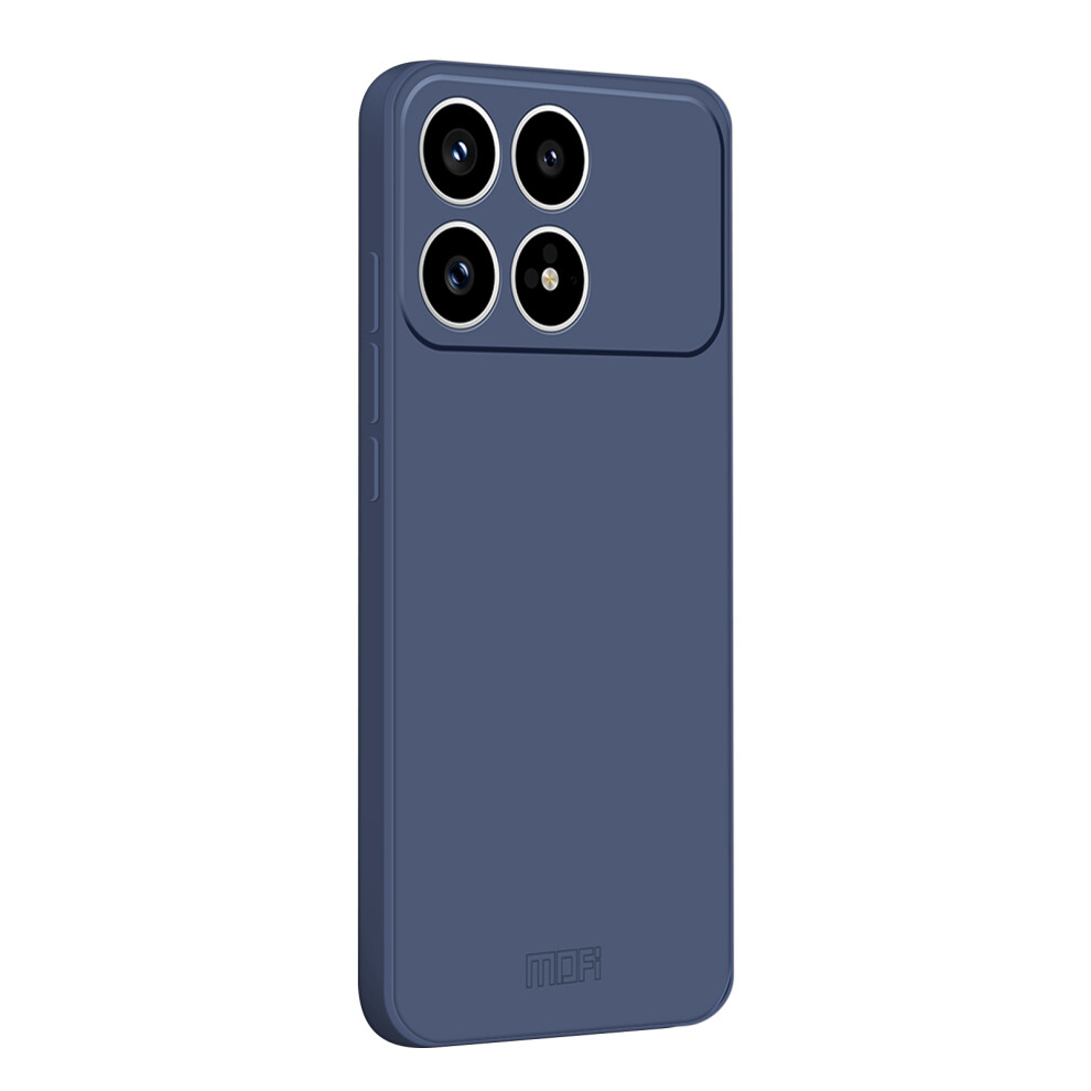 (Grayish ) Mofi For Xiaomi Poco F8 Pro / Xiaomi Redmi K90 5G Case Skin Touch Soft Tpu Protective Phone Cover Blue 6914296040388