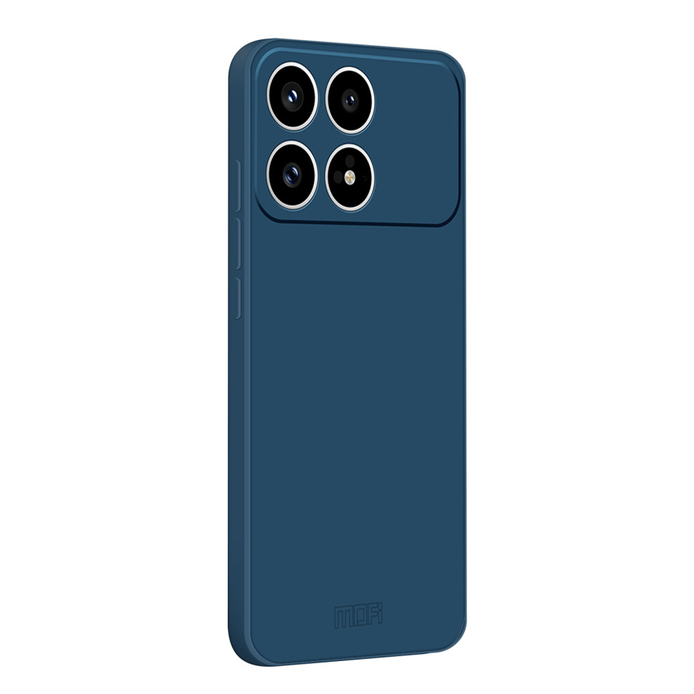 (Blue) Mofi For Xiaomi Poco F8 Pro / Xiaomi Redmi K90 5G Case Skin Touch Soft Tpu Protective Phone Cover Blue 6914298451120