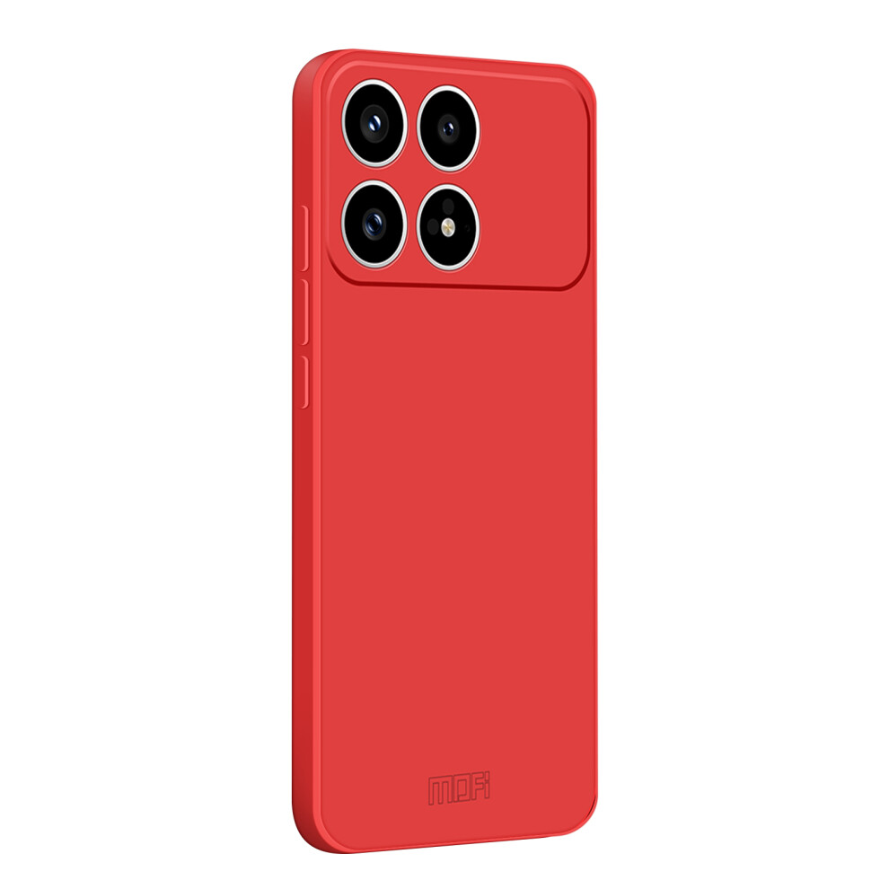 (Red) Mofi For Xiaomi Poco F8 Pro / Xiaomi Mi K90 5G Case Skin Touch Soft Tpu Protective Phone Cover Red 6914298478097