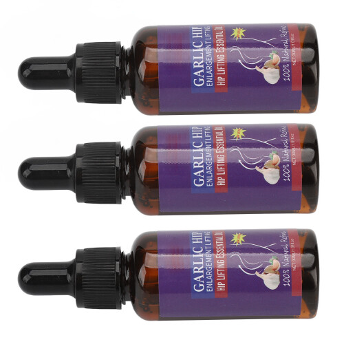 3er Pack Gesäßstraffendes Öl mit Knoblauch 30 ml Straffendes Serum