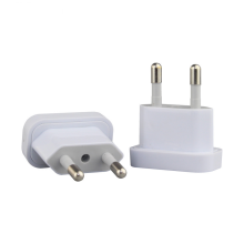 Adaptador de viagem de tomada dos EUA para UE, conversor de carregamento com ficha europeia, compacto e portátil