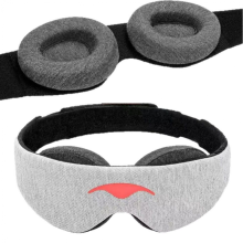 Máscara de dormir com bloqueio total de luz, sem pressão nos olhos, confortável e ajustável, ideal para dormir e descans