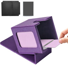 Artificial Leather Collectible planner Having Locking-Purple
