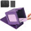 Artificial Leather Collectible planner Having Locking-Purple 1