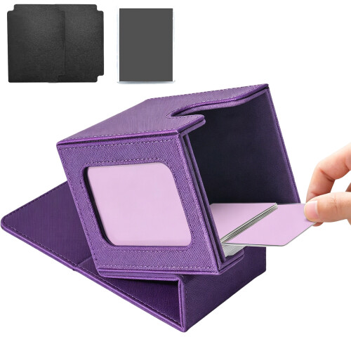 Artificial Leather Collectible planner Having Locking-Purple