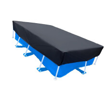 La couverture de piscine à revêtement argenté 210-102x63 pouces