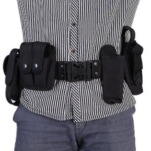 Cinto tático para segurança e polícia com bolsos e coldre, kit utilitário para uso profissional ao ar livre