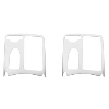 2X Interior Stainless Steel Sticker Water Cup Holder Panel Decoration Trim for C Class W204 2009-2014 Lhd