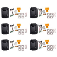 6X for 18V 20V Battery Replacement Plastic Case 3.0Ah 4.0Ah DCB201,DCB203,DCB204,DCB200 Li-Ion Battery Cover