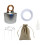 Windproof Liquor Burners Easy Cleaning Camping-silver flat 1
