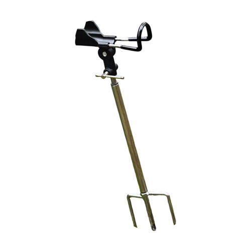 Adjustable Position Fishing Rod Stand constructed Premium-Black