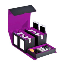 Large Capacity Card Storage Case Magnetic Closure PU Leather-2