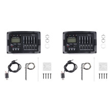 2X 5 Band Preamp EQ Equalizer Classical Acoustic Guitar Amplifier Digital Blend Tuner Piezo Pickup Without Tail Pin