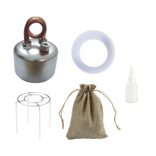 Practical Metal Camping Liquor Stove Small-silver round bottom