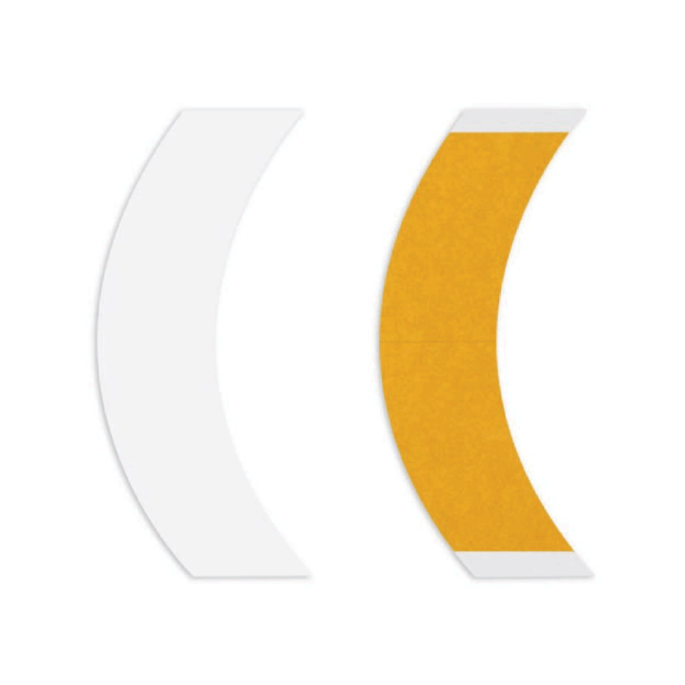 Walker Tape Unisex White German Brown Tape Contours - Bb, 36 Pack