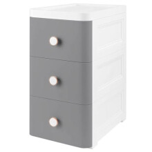 SUNNYNEST 3 Floors Storage Drawers Unit Through Drawers Compact Vertical Design Durable Plastic Ideal for Organizing Office Crafts and Household Items